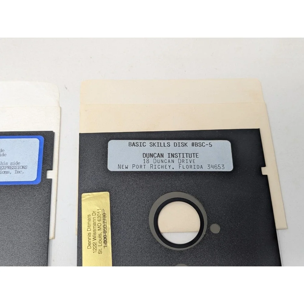 Apple II Basic Skills Disk Duncan Institute Software Hi Tech Expressions Print 2